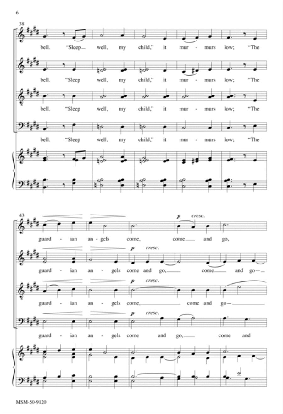 I Hear Thy Voice 4-Part scores gallery preview page 6