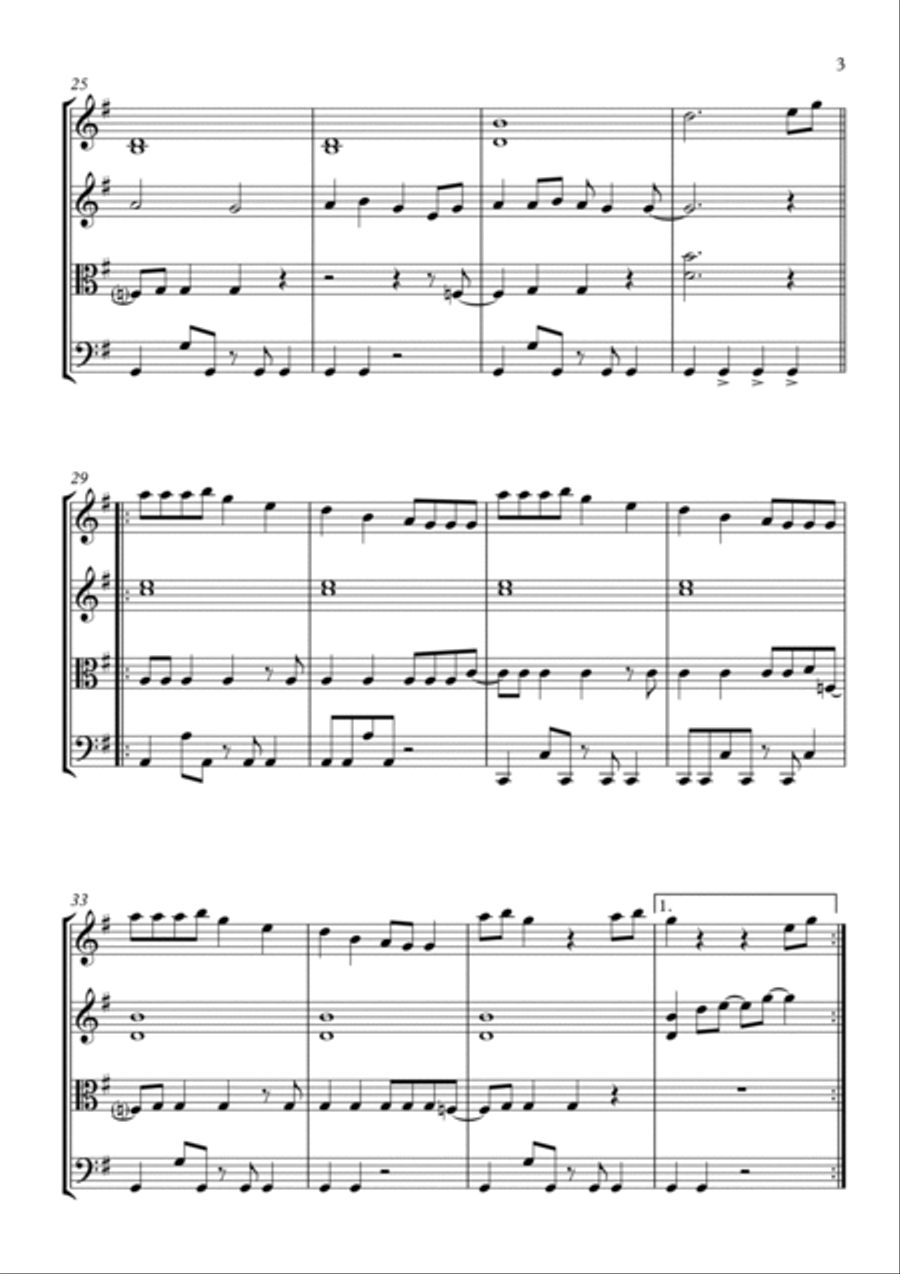 Shake It Off String Quartet scores gallery preview page 3