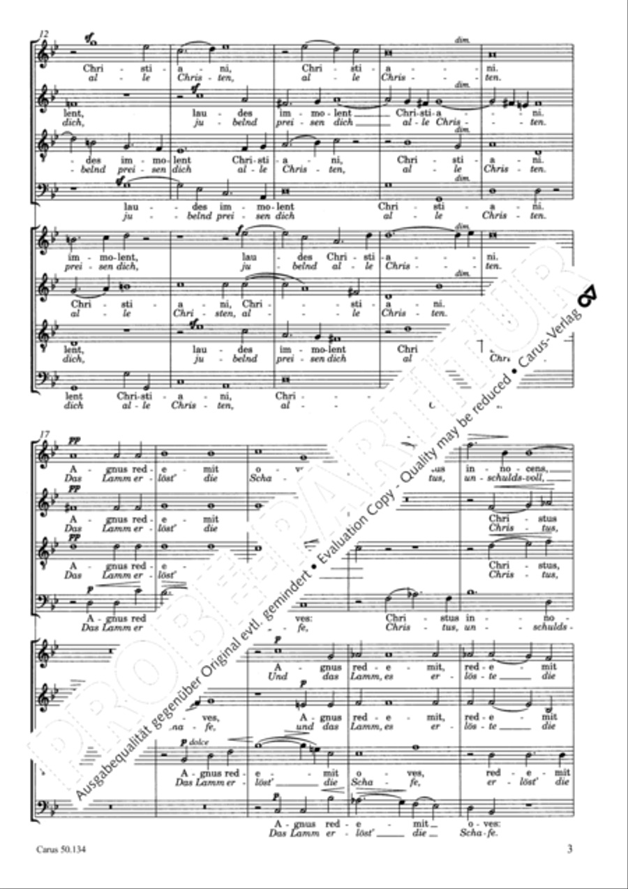 Osterhymne 4-Part scores gallery preview page 4