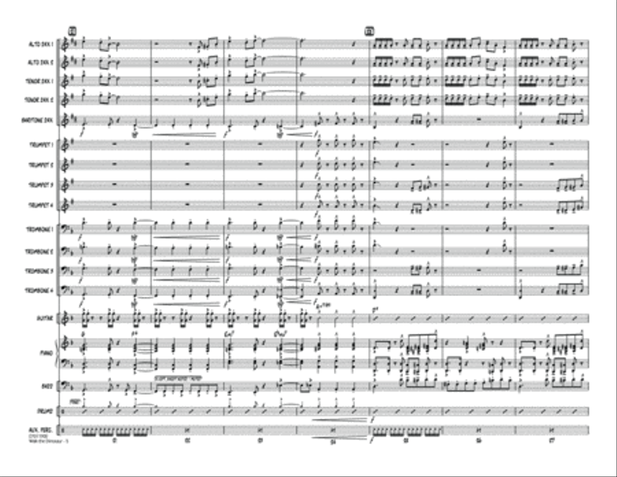 Walk The Dinosaur - Full Score