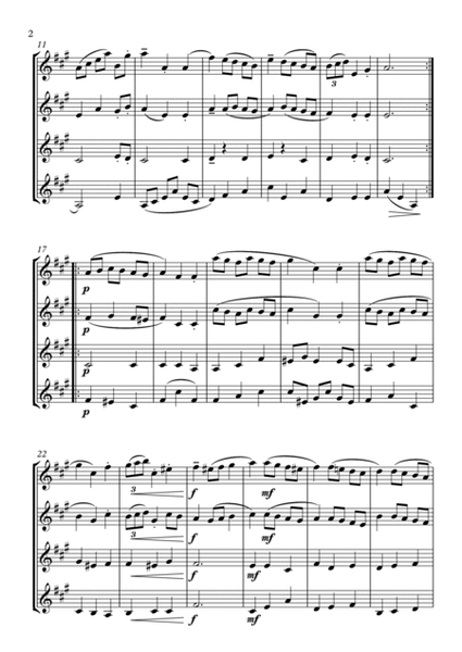 Six Classical Minuets for Clarinet Quartet image number null