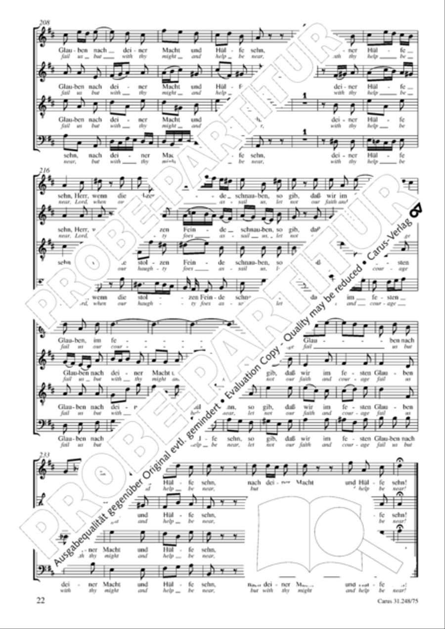Christmas Oratorio (Weihnachtsoratorium, Teile IV-VI) 4-Part scores gallery preview page 23