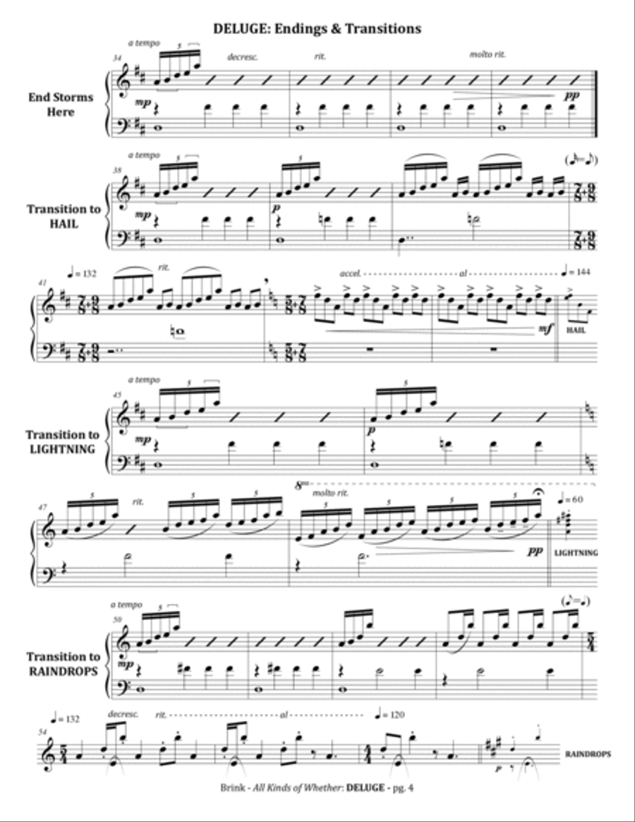 All Kinds of Whether (suite for carillon) Glockenspiel scores gallery preview page 4