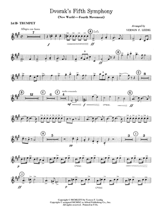 Dvorák's 5th Symphony ("New World," 4th Movement): 1st B-flat Trumpet