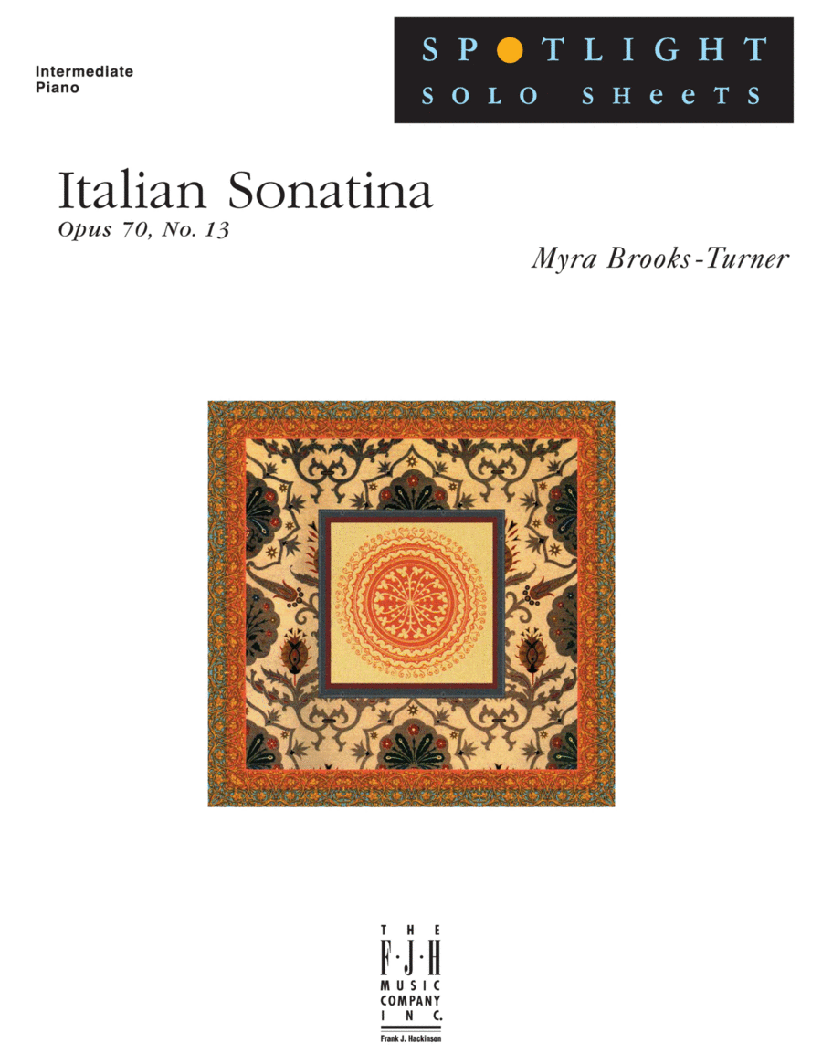 Italian Sonatina, Op. 70, No. 13 Piano Solo scores gallery preview page 1