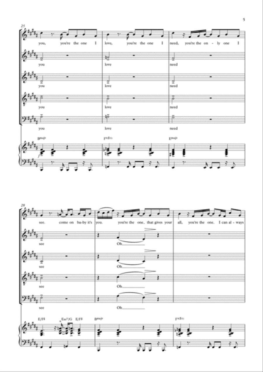 Love On Top Love On Top Choir scores gallery preview page 5