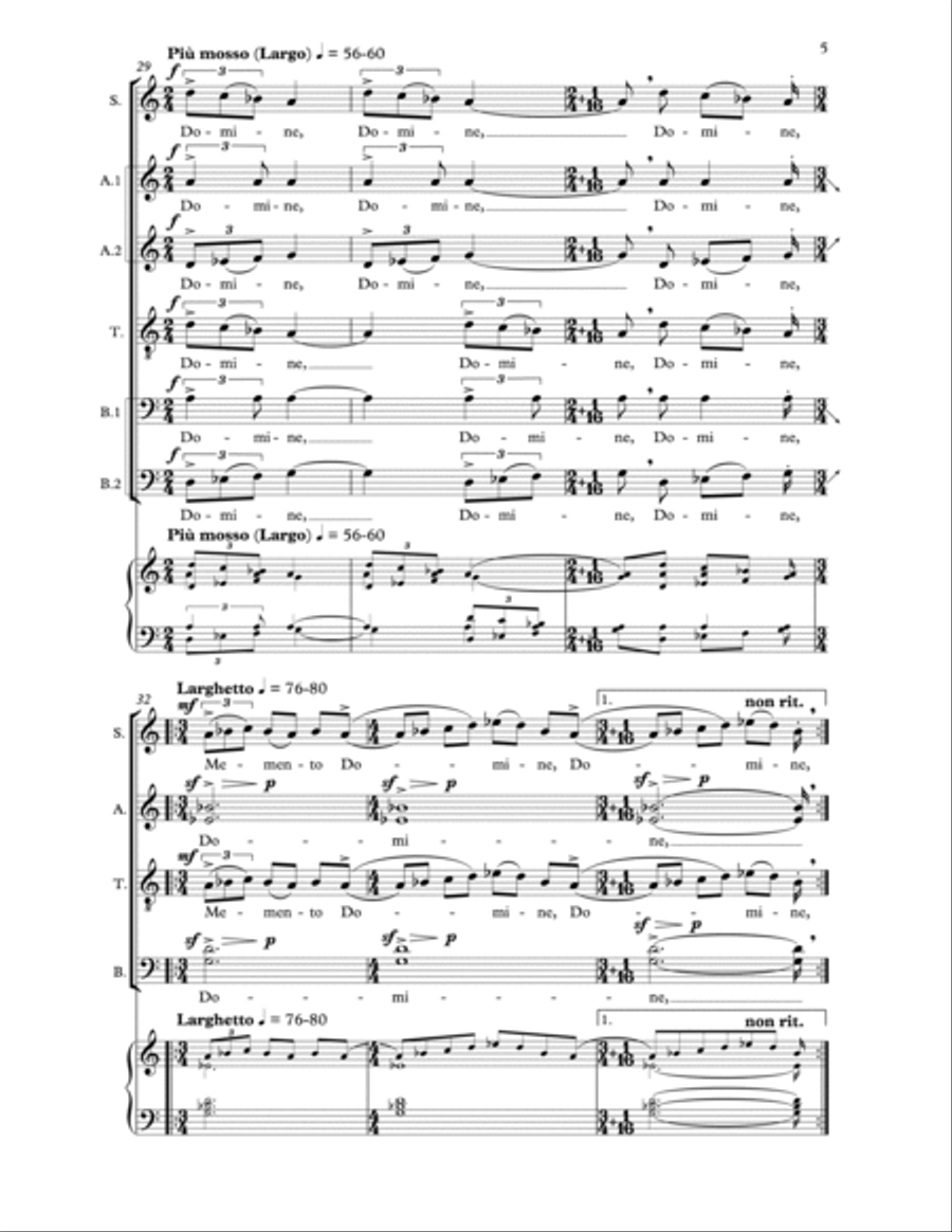 Two Lenten Motets Two Lenten Motets 4-Part scores gallery preview page 5