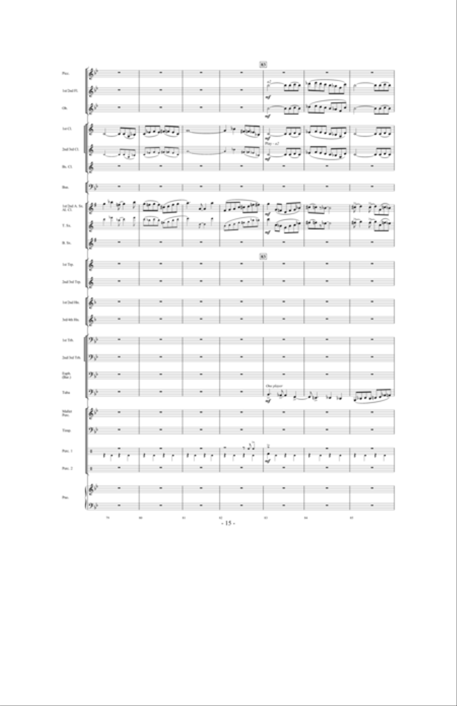 Promising Skies Concert Band scores gallery preview page 14
