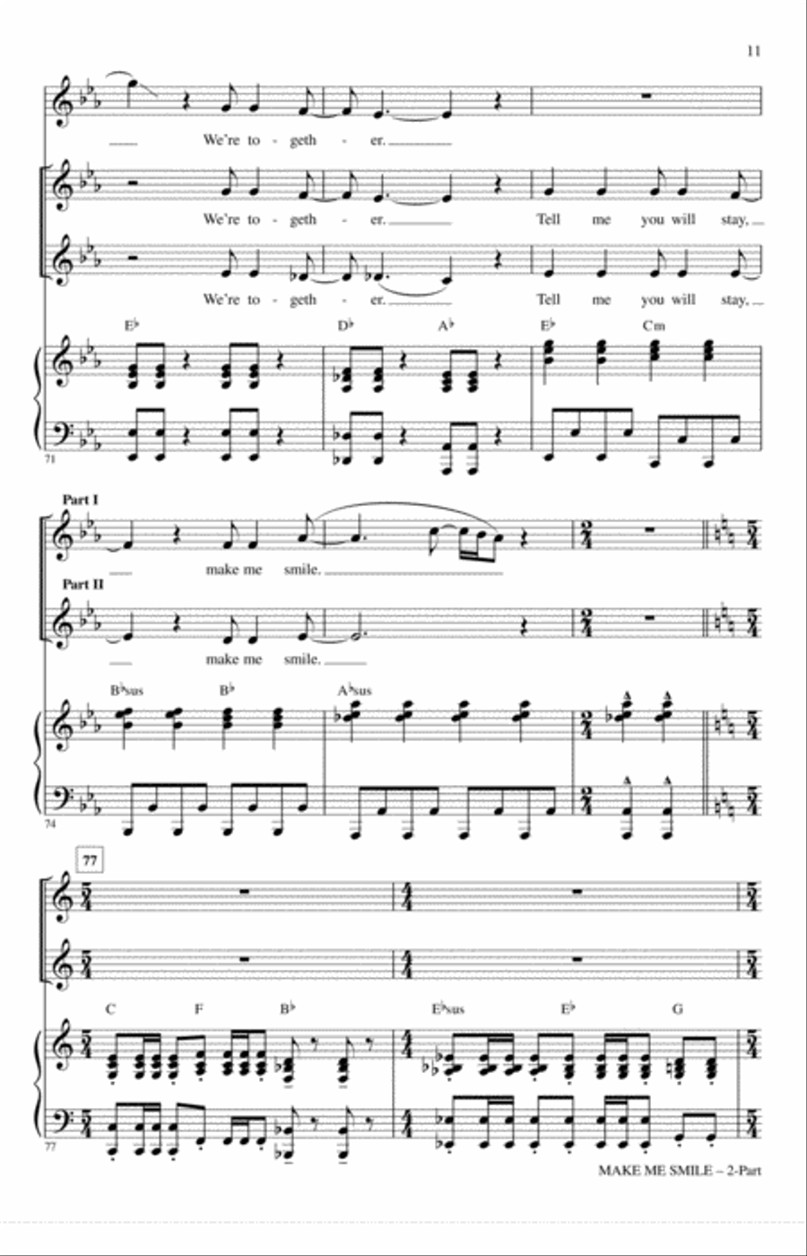 Make Me Smile Make Me Smile 2-Part scores gallery preview page 10