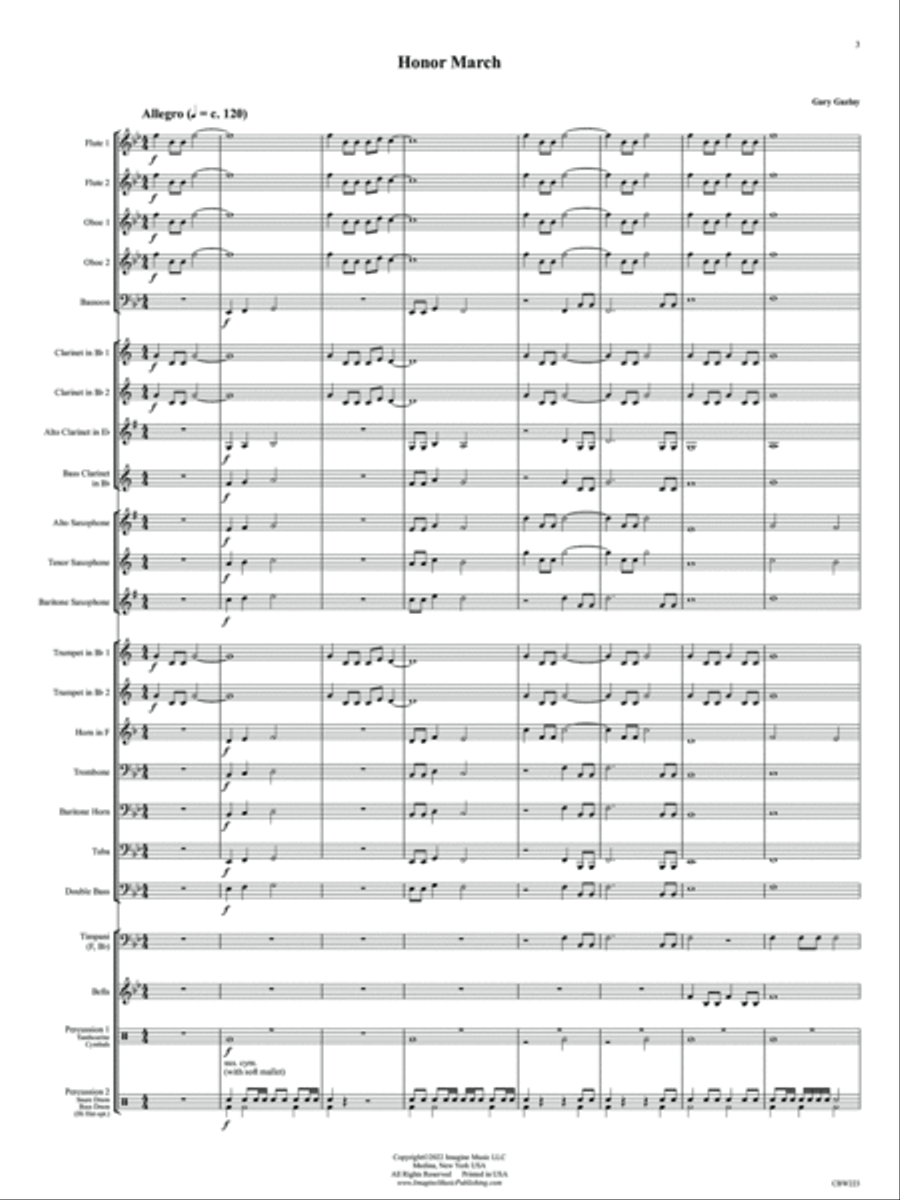 Honor March Concert Band scores gallery preview page 4