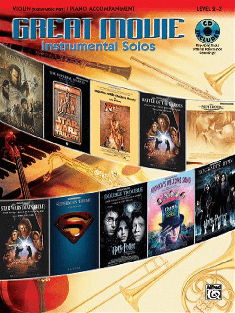 Great Movie Instrumental Solos - Violin (Book & CD) Violin scores gallery preview page 1
