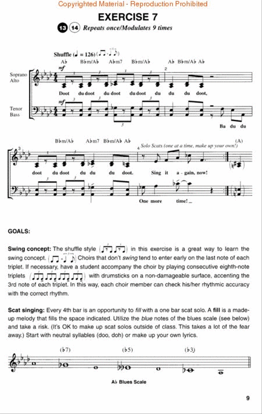 Warm-Ups for Pop, Jazz and Show Choirs 4-Part scores gallery preview page 2