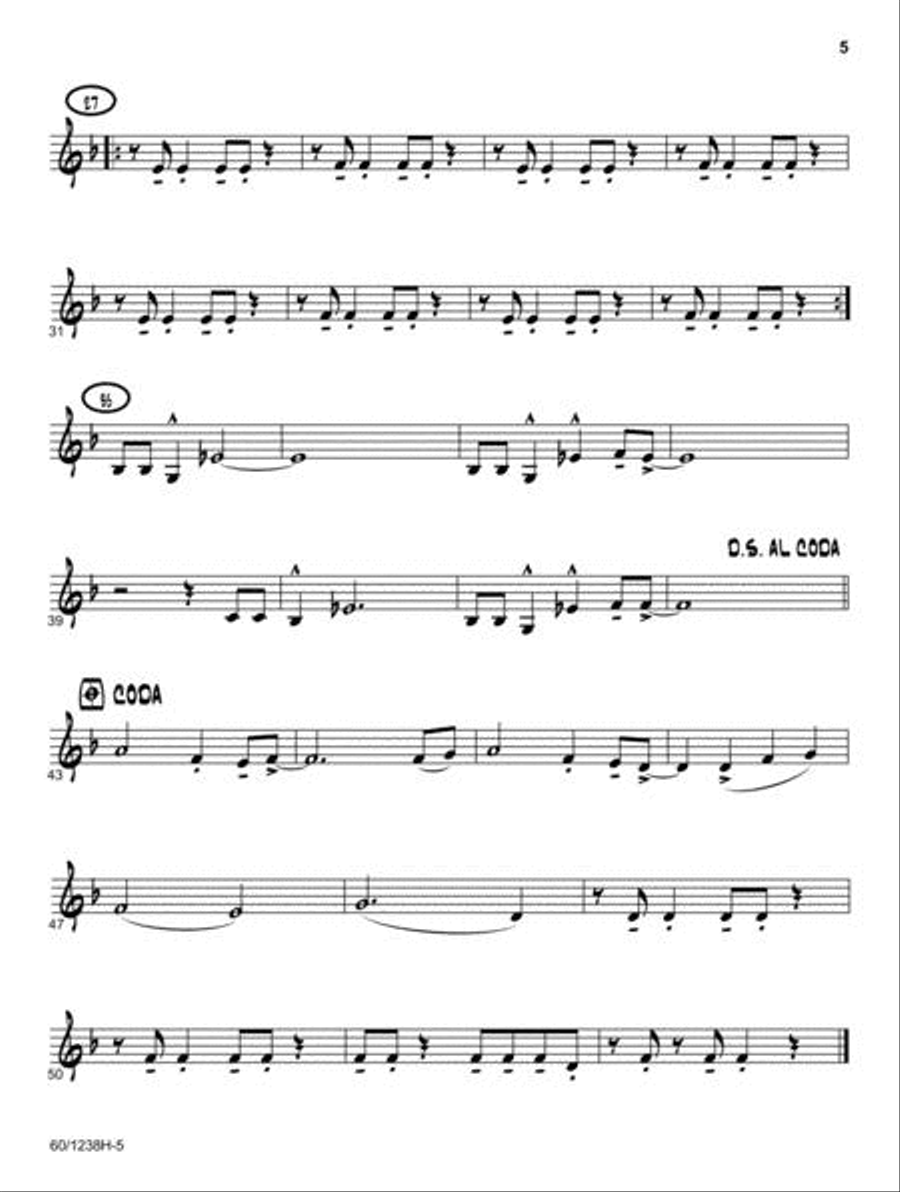 Jazz Basics - F Horn Jazz Basics - F Horn Jazz Ensemble scores gallery preview page 5