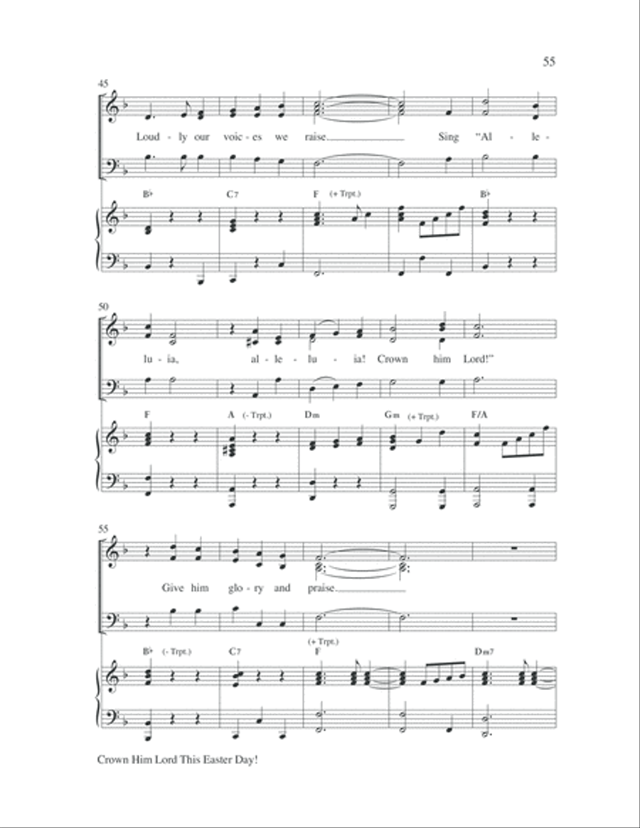 Easy Anthems, Vol. 4 Easy Anthems, Vol. 4 3-Part scores gallery preview page 56