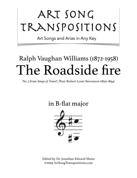 The Roadside fire (transposed to B-flat major)