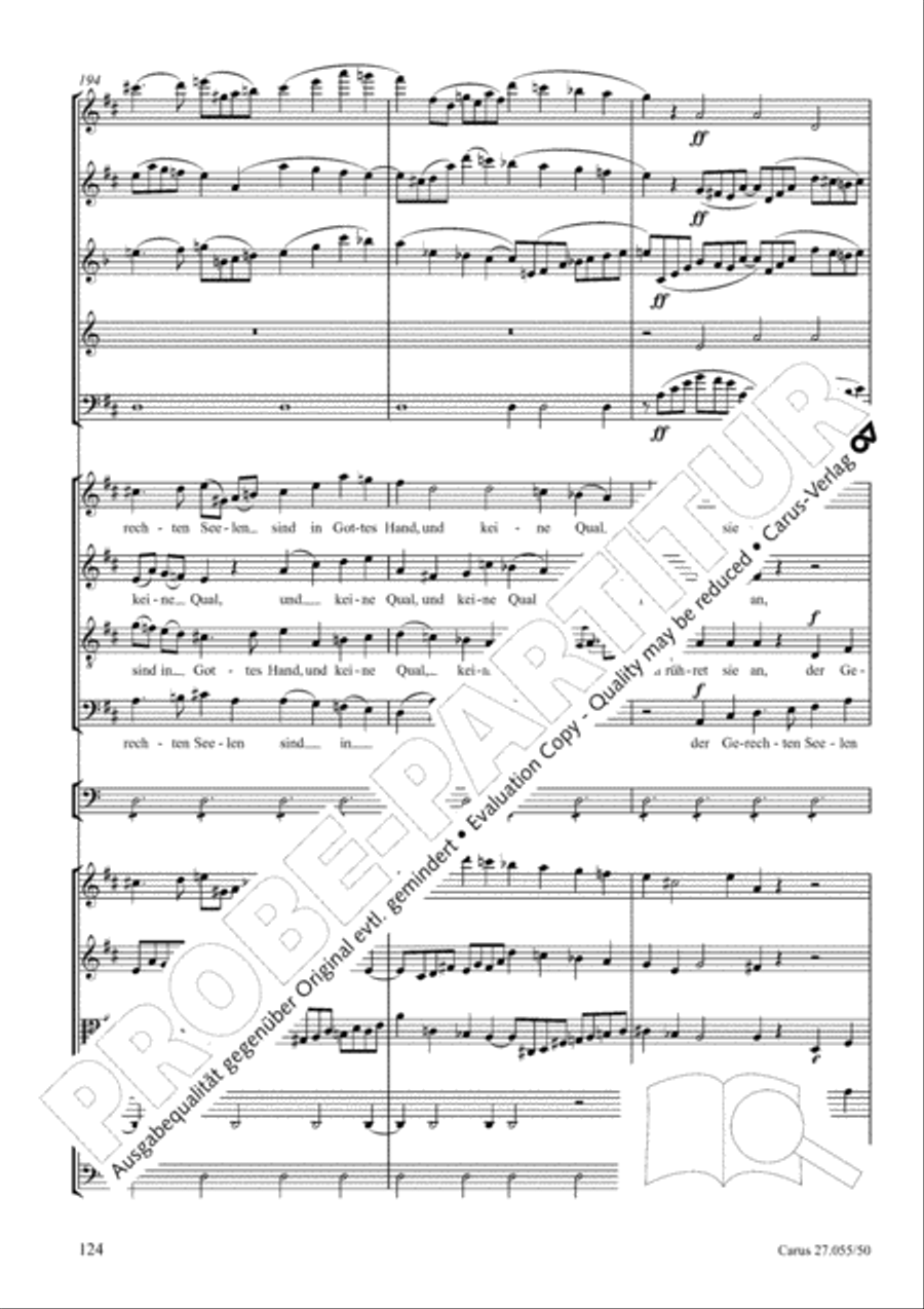 Ein Deutsches Requiem (German Requiem) 4-Part scores gallery preview page 131