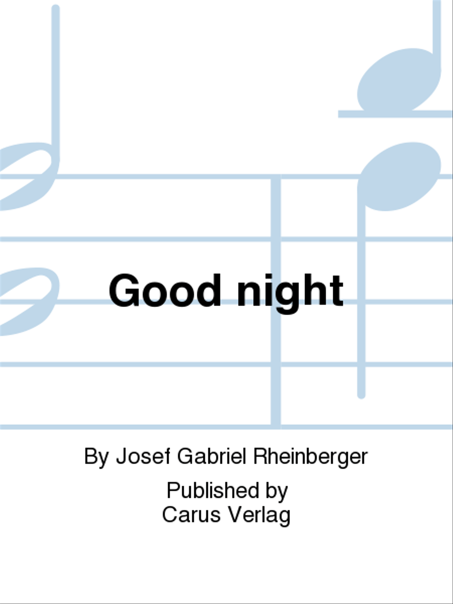 Good night Good night SSAA scores gallery preview page 1