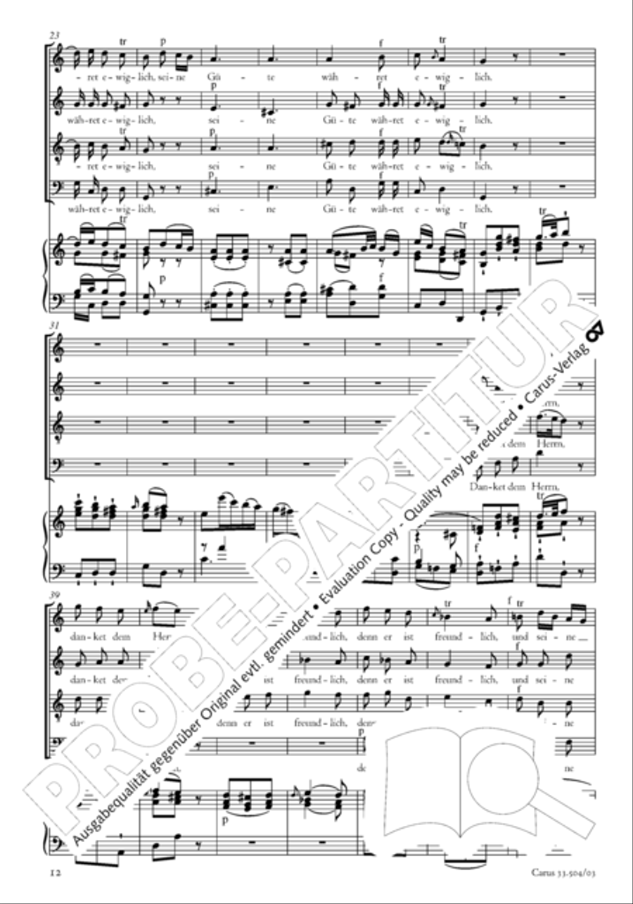 Dank-Hymne der Freundschaft 4-Part scores gallery preview page 13