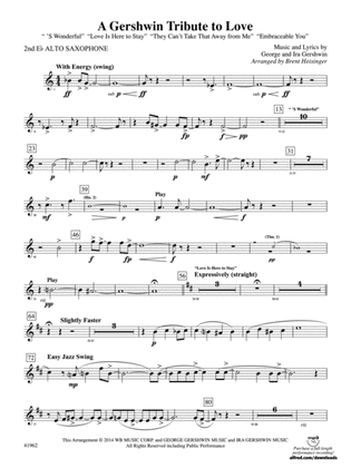 A Gershwin Tribute to Love: 2nd E-flat Alto Saxophone