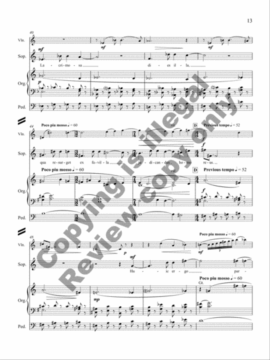 Requiem Songs (Full/Vocal Score for Chamber Version) image number null