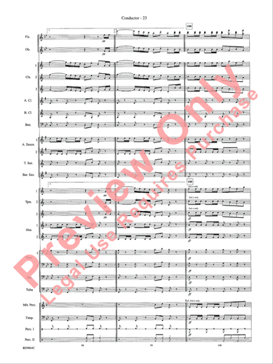 Morning Madness Morning Madness Concert Band scores gallery preview page 26
