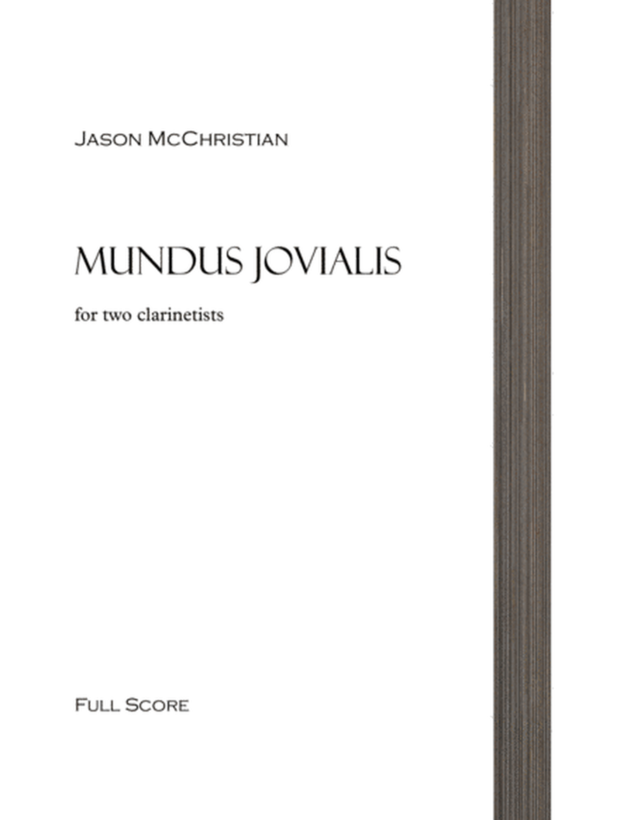 Mundus Jovialis - for 2 Clarinetists image number null