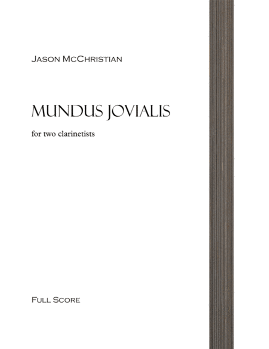 Mundus Jovialis - for 2 Clarinetists Small Ensemble scores gallery preview page 1