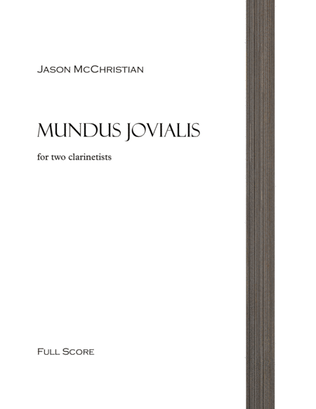 Mundus Jovialis - for 2 Clarinetists