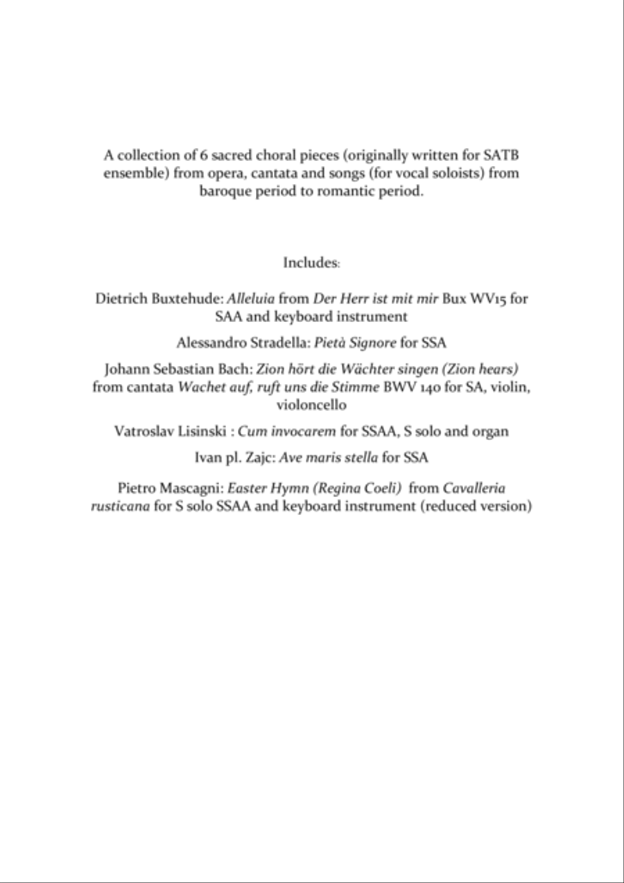 6 Sacred Treasures for SSA, SSAA SSAA scores gallery preview page 2