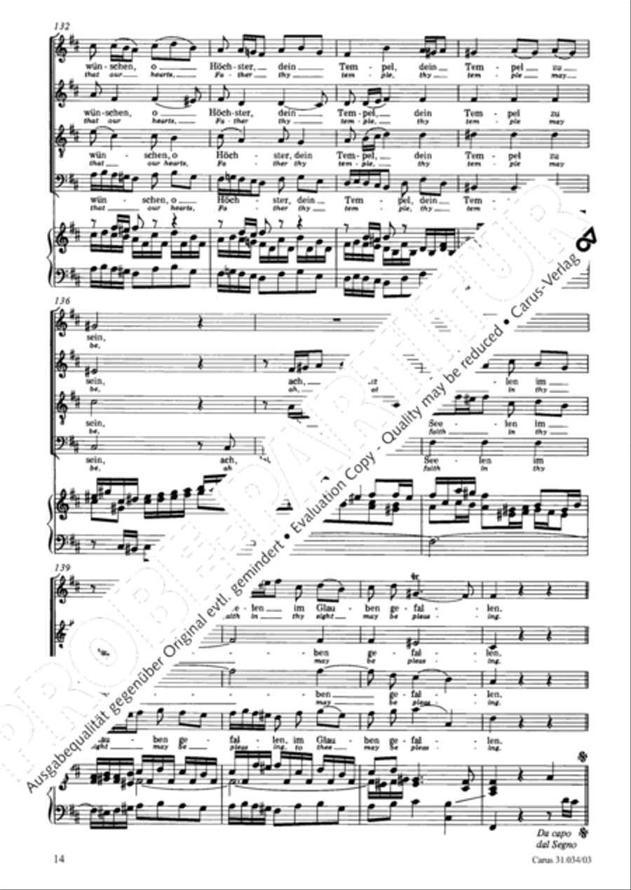 O fire everlasting (O ewiges Feuer, o Ursprung der Liebe) ATB scores gallery preview page 15
