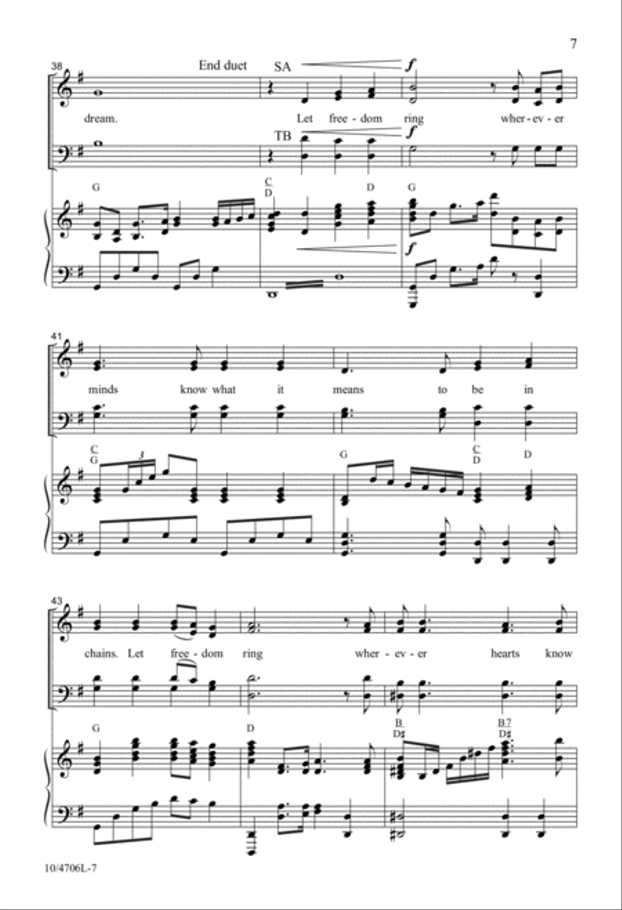 Let Freedom Ring 4-Part scores gallery preview page 6
