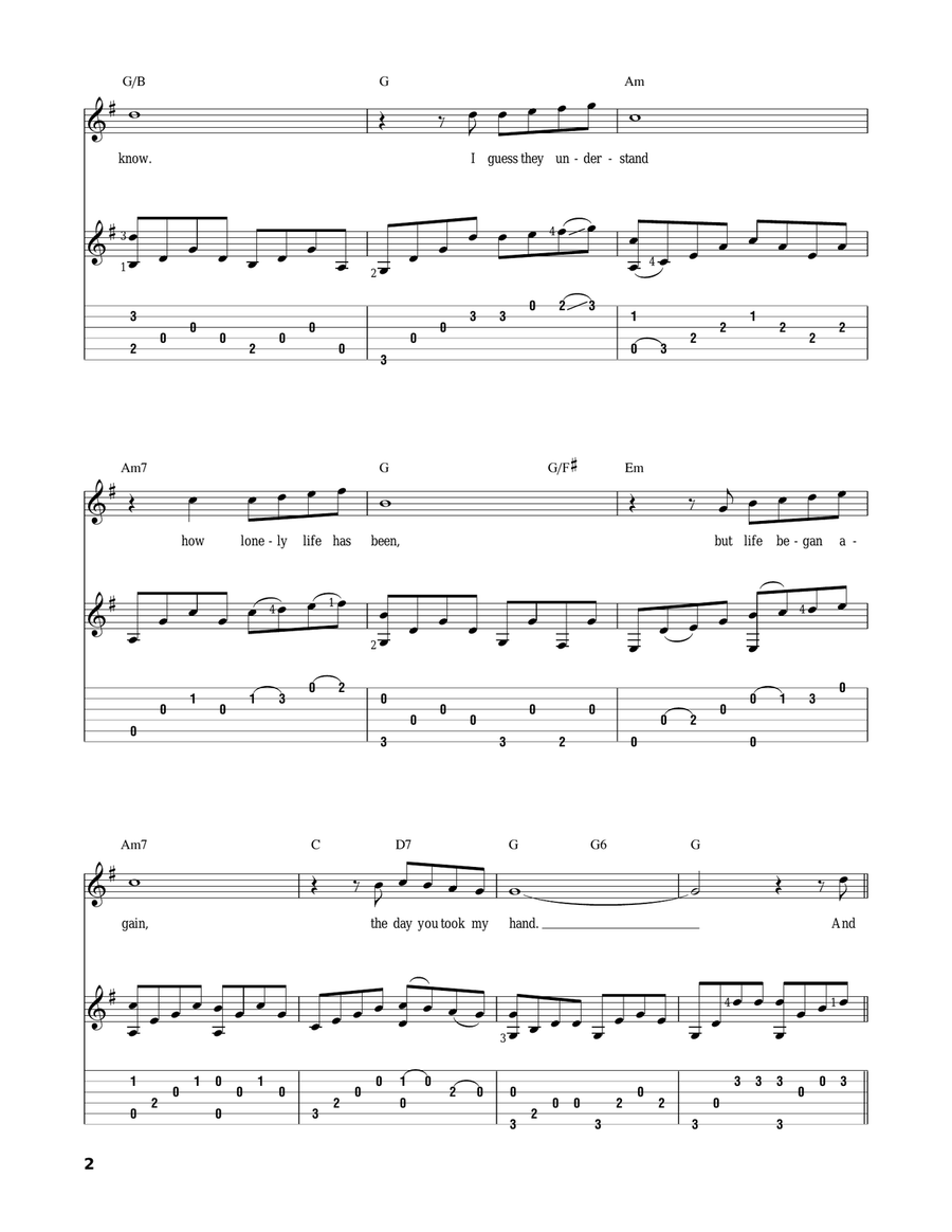 And I Love You So Acoustic Guitar scores gallery preview page 2