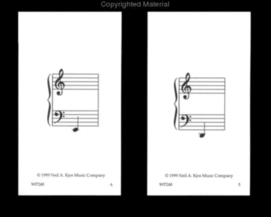 Notes and Key Signatures - 80 Flashcards Piano Method scores gallery preview page 2