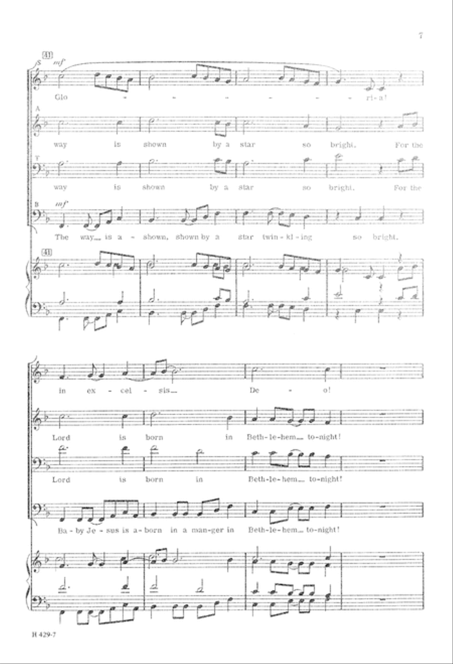Calypso Clapping Carol 4-Part scores gallery preview page 8