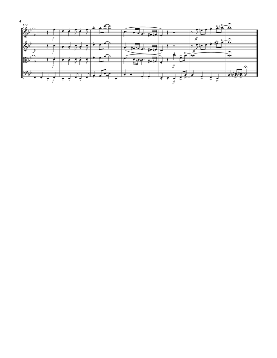 Cheek To Cheek String Quartet scores gallery preview page 4