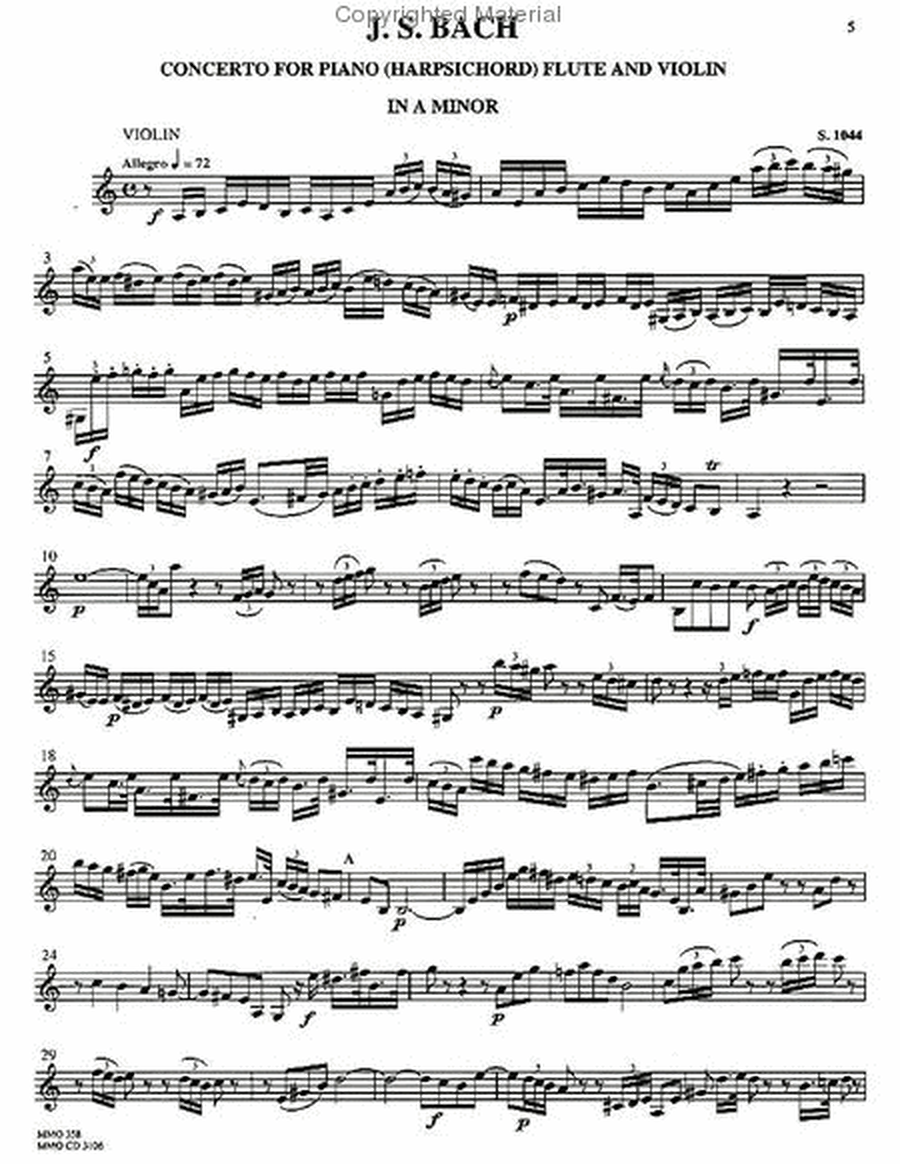J.S. Bach - Brandenburg Concerto No. 2 & Triple Concerto in A Minor image number null