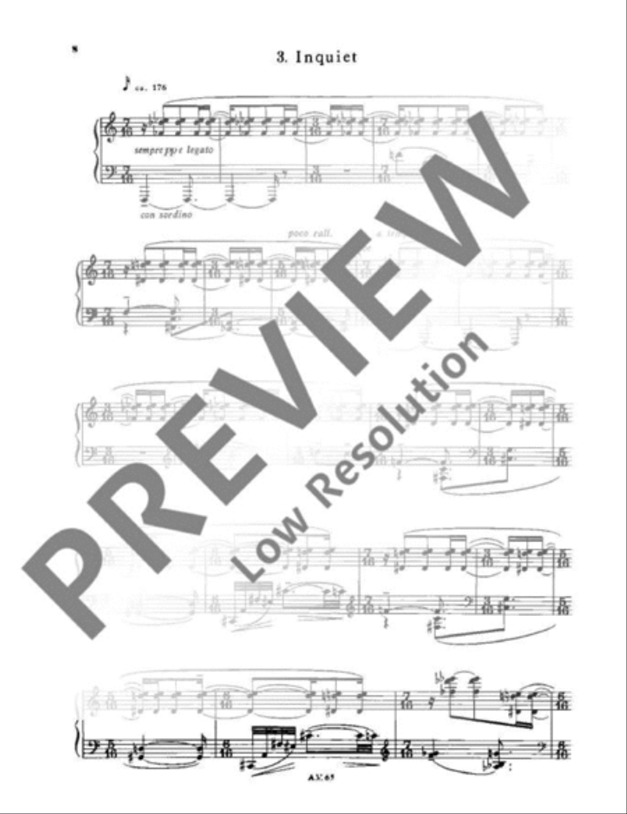 Six portraits Piano Solo scores gallery preview page 9