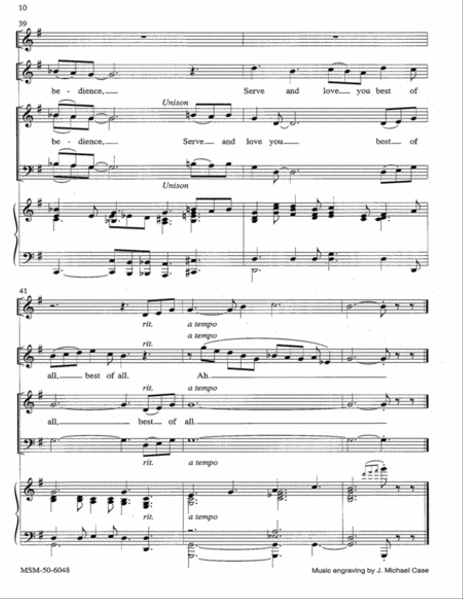 Jesus Calls Us 4-Part scores gallery preview page 7