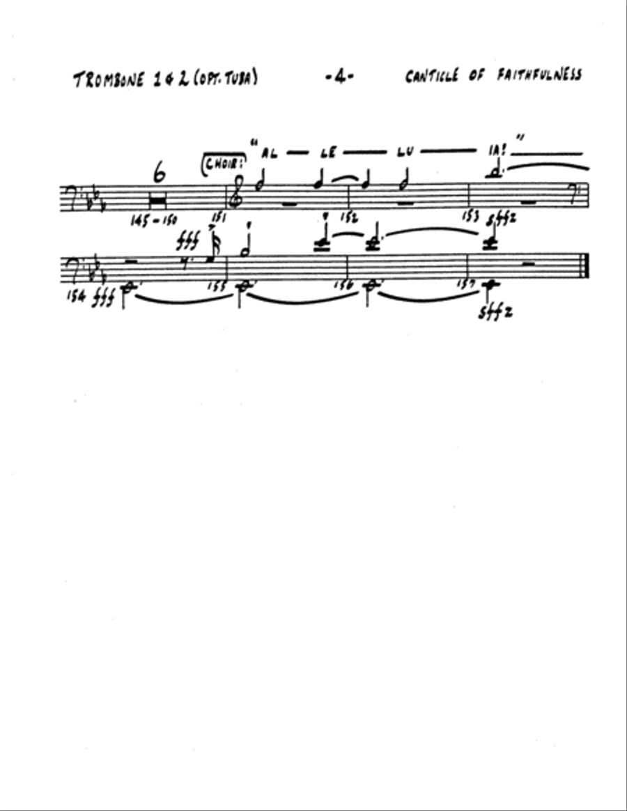 Canticle of Faithfulness- Brass Parts-Digital Download Choir scores gallery preview page 8