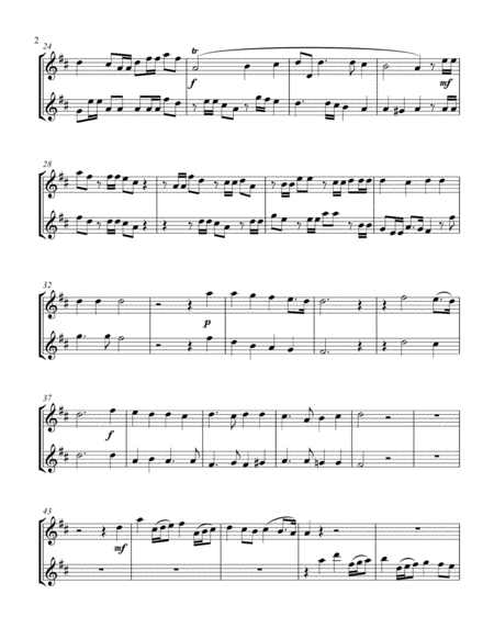 Hallelujah Chorus (treble C instrument duet, parts only) image number null