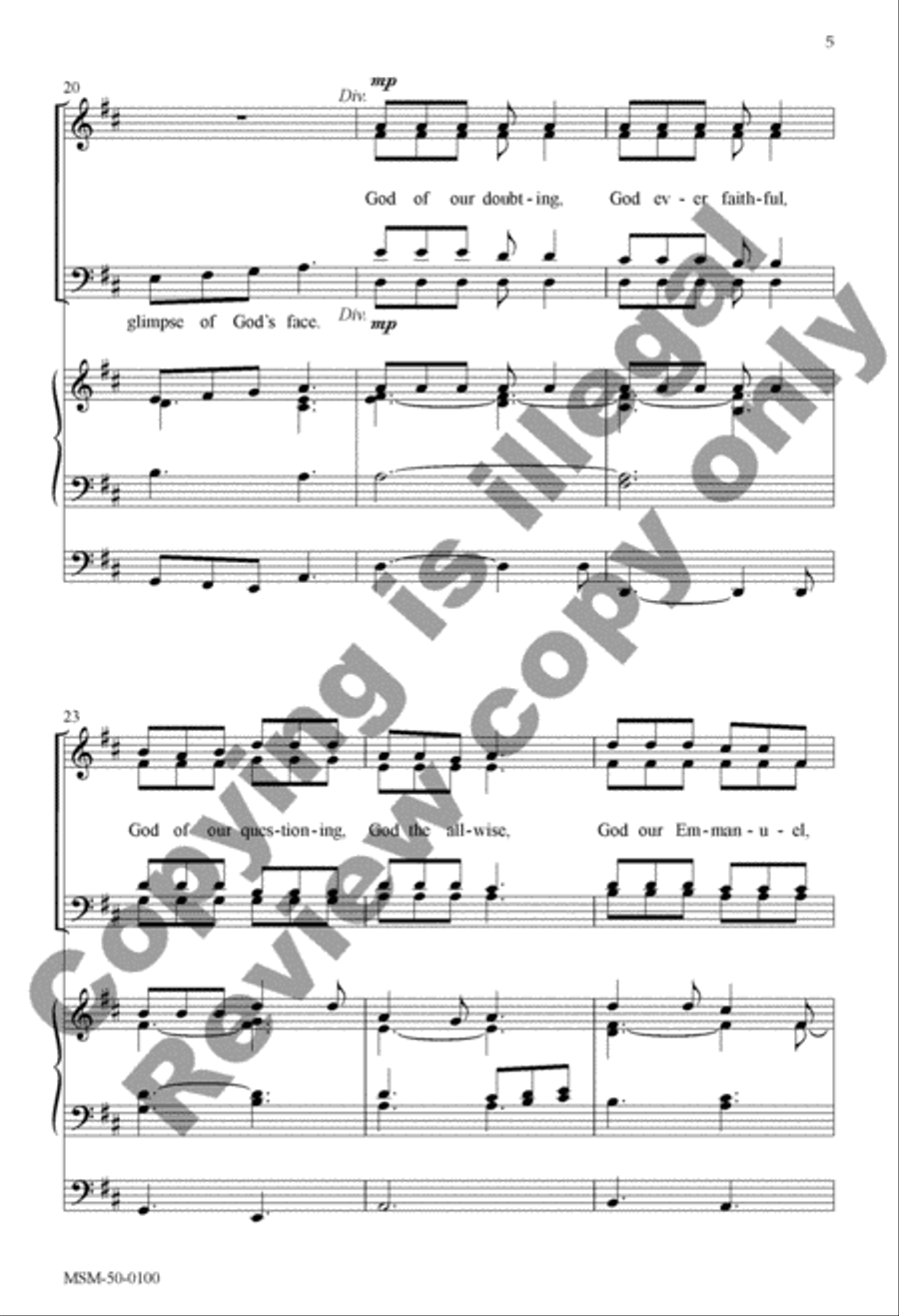 Advent Carol Divisi scores gallery preview page 5
