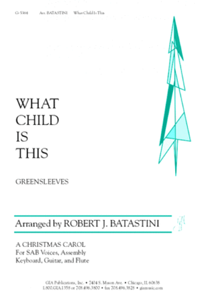 Book cover for What Child Is This - Guitar edition