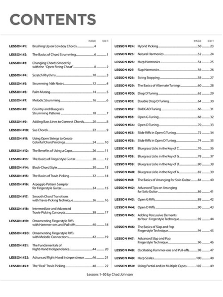 100 Acoustic Lessons 100 Acoustic Lessons Acoustic Guitar scores gallery preview page 4