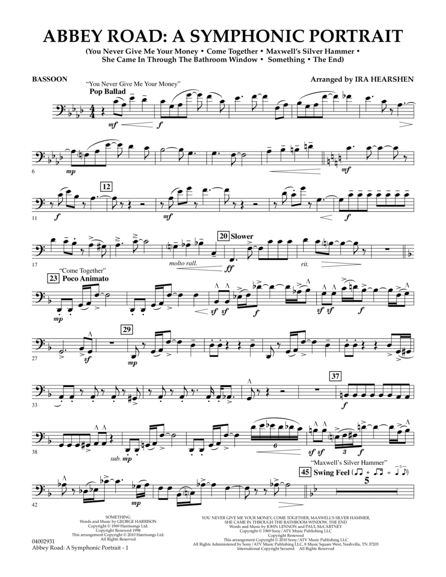 Abbey Road - A Symphonic Portrait - Bassoon