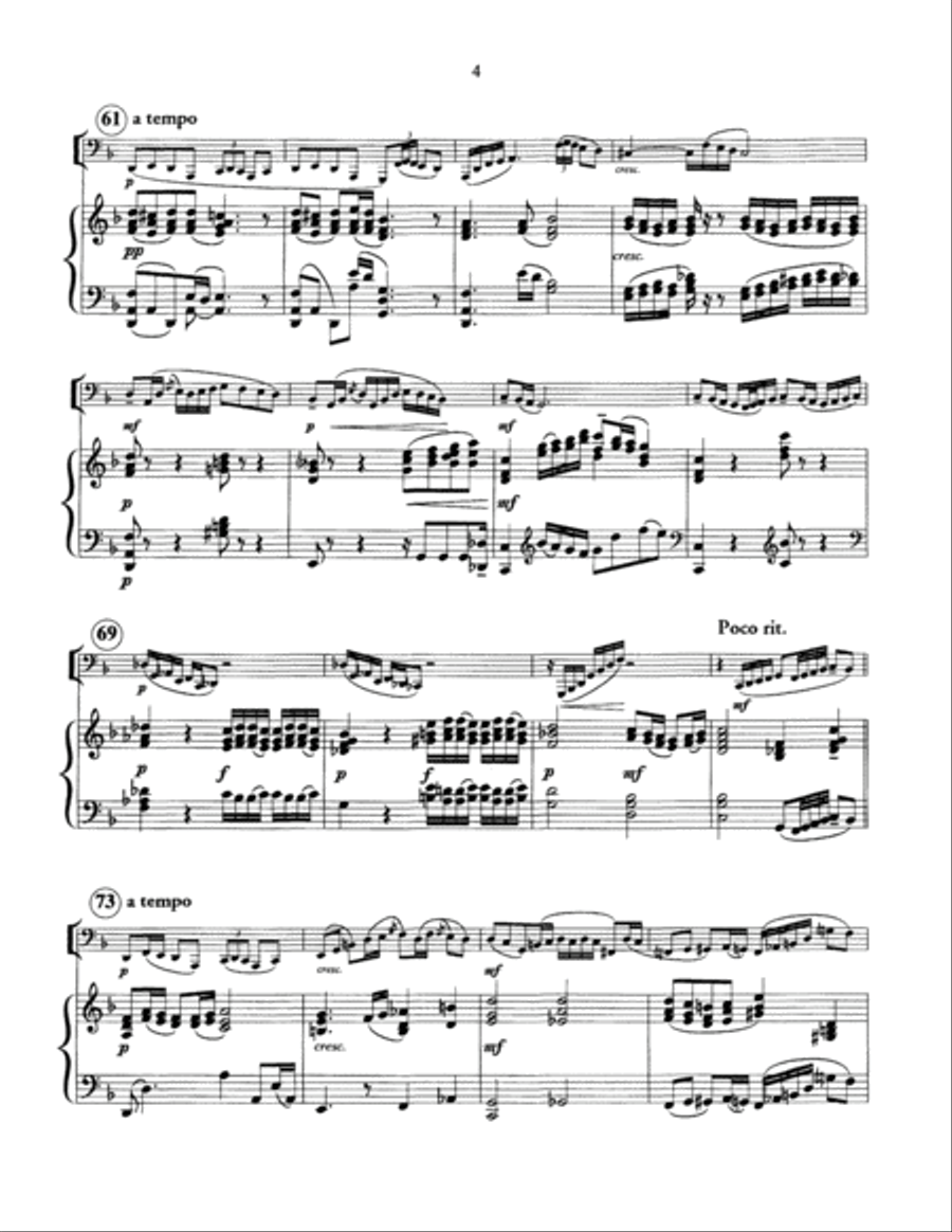 Sonata in One Movement Tuba scores gallery preview page 5