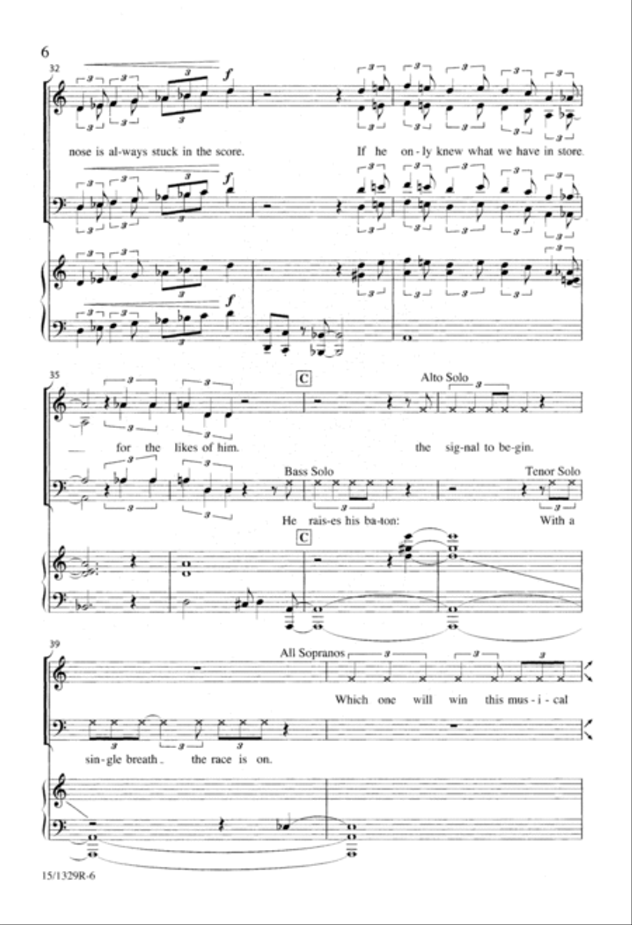 A Chorister's Covert Concert 4-Part scores gallery preview page 6