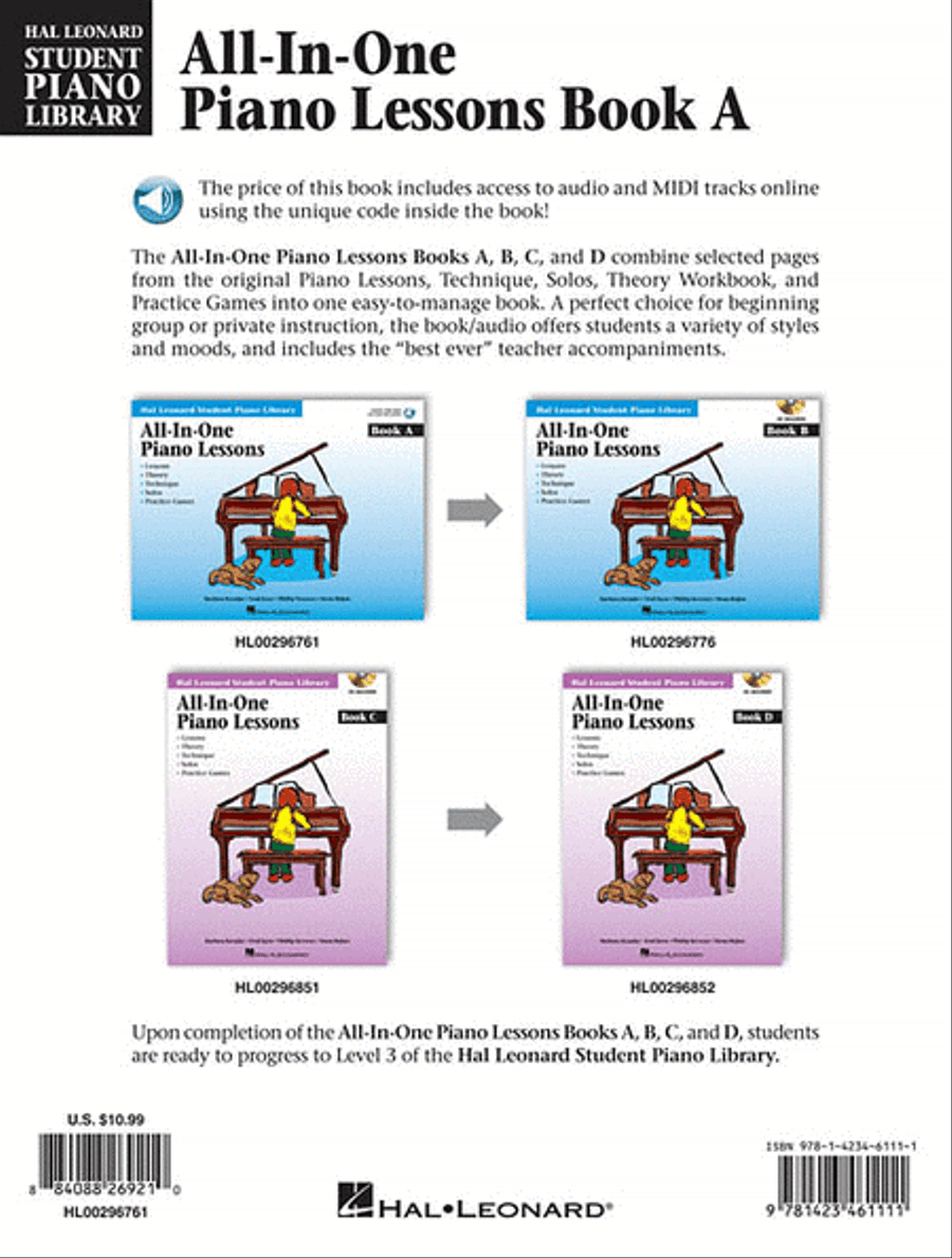 All-in-One Piano Lessons Book A Piano Method scores gallery preview page 2