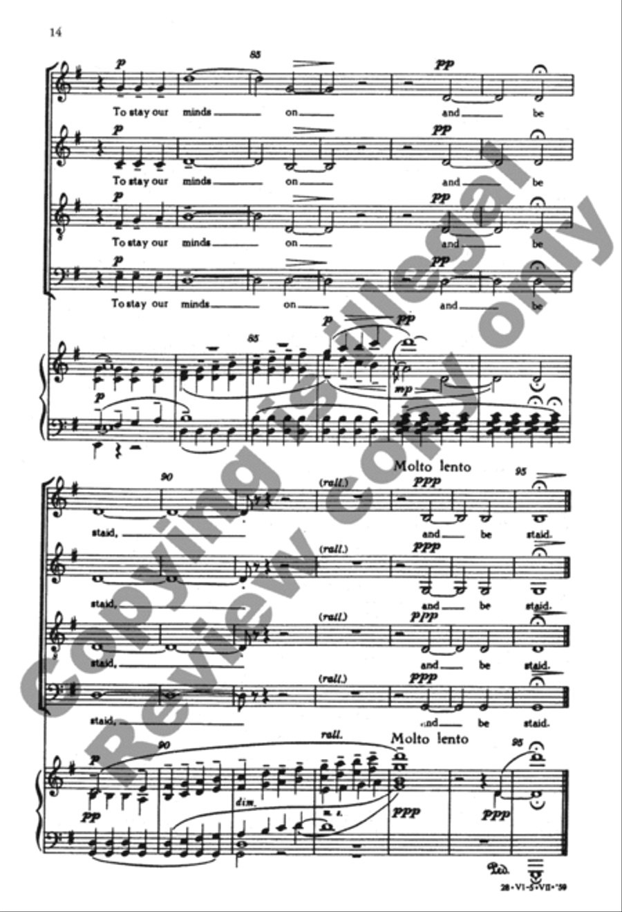 Choose Something Like A Star - SATB - From 