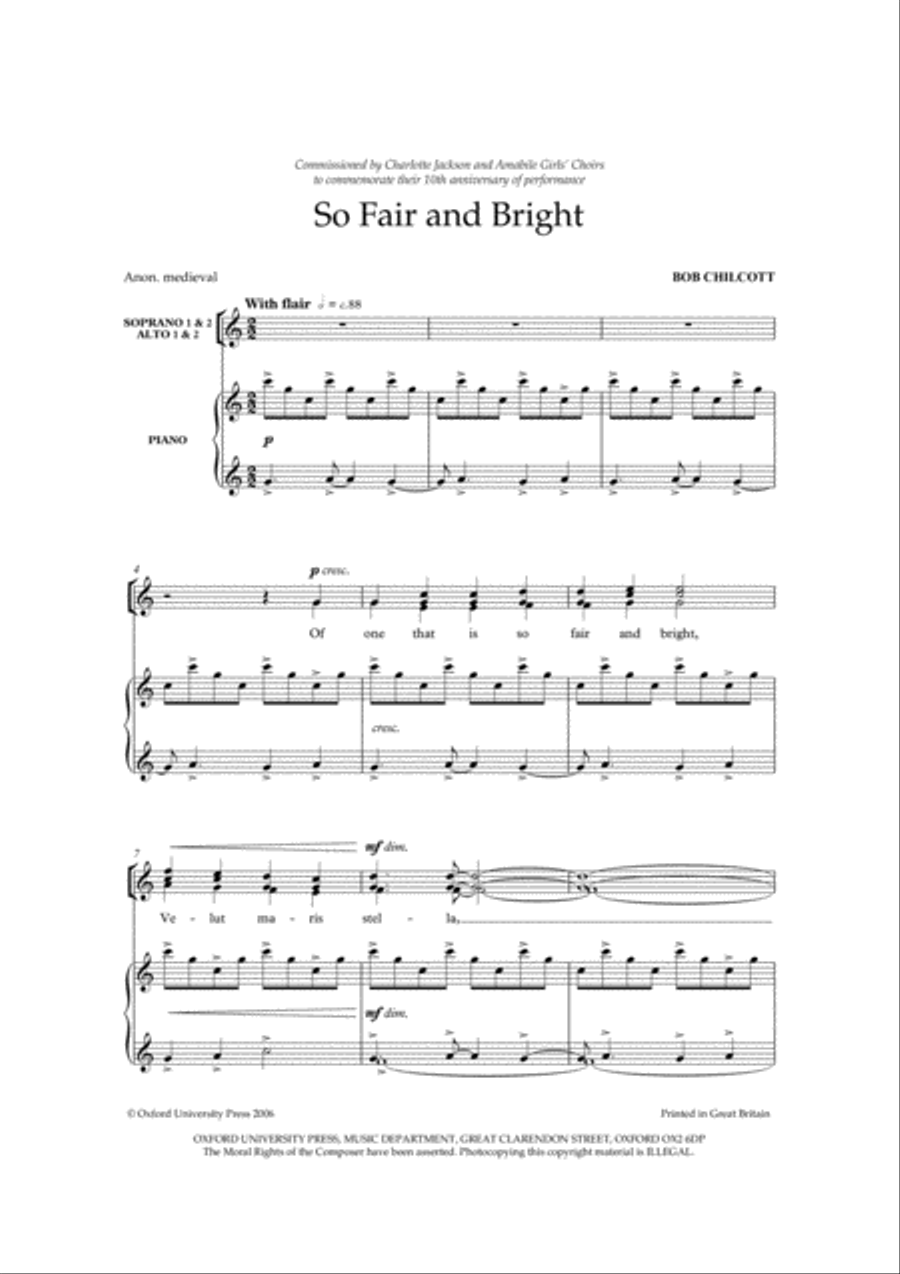 So Fair and Bright SSAA scores gallery preview page 2