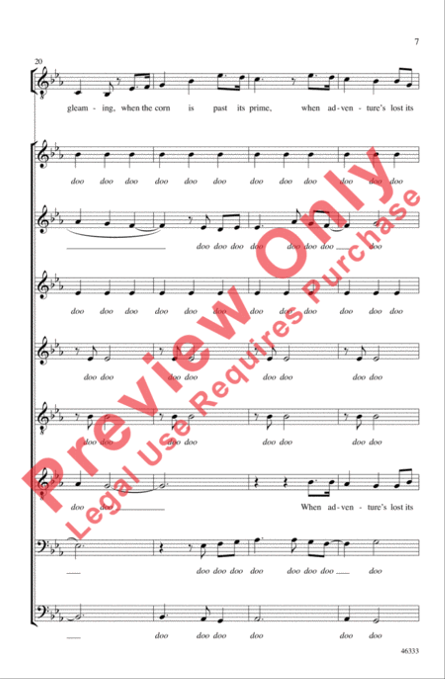 Homeward Bound 4-Part scores gallery preview page 7